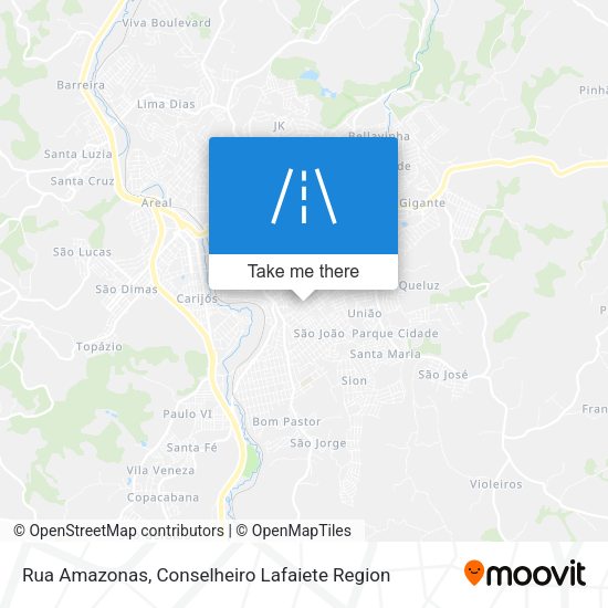 Rua Amazonas map