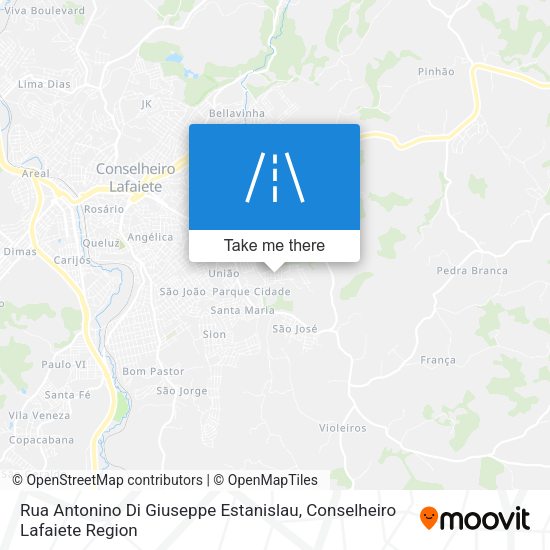 Rua Antonino Di Giuseppe Estanislau map