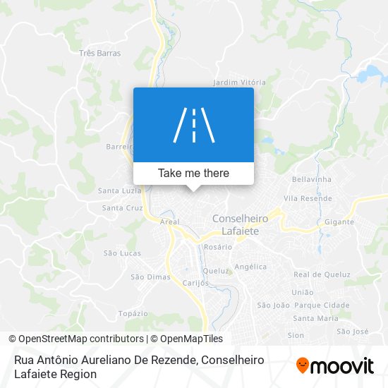 Mapa Rua Antônio Aureliano De Rezende