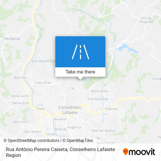 Rua Antônio Pereira Caixeta map