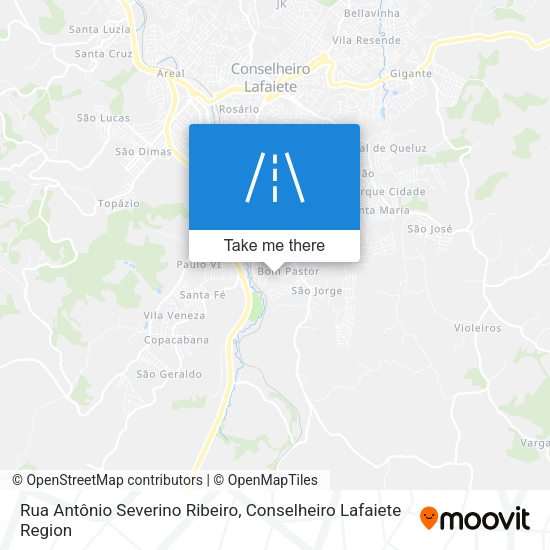 Rua Antônio Severino Ribeiro map