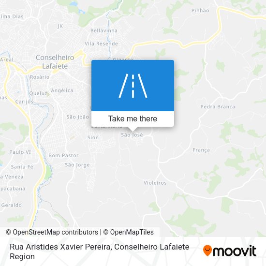 Rua Aristides Xavier Pereira map