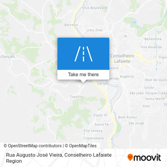 Rua Augusto José Vieira map
