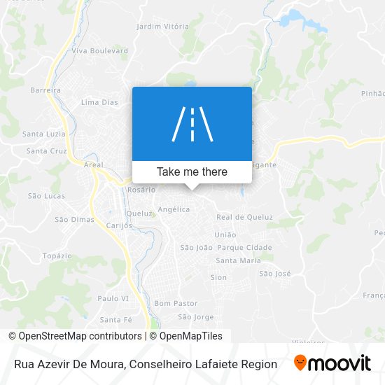 Rua Azevir De Moura map