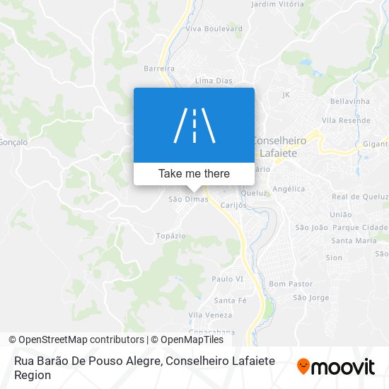 Rua Barão De Pouso Alegre map