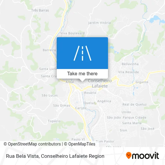 Rua Bela Vista map