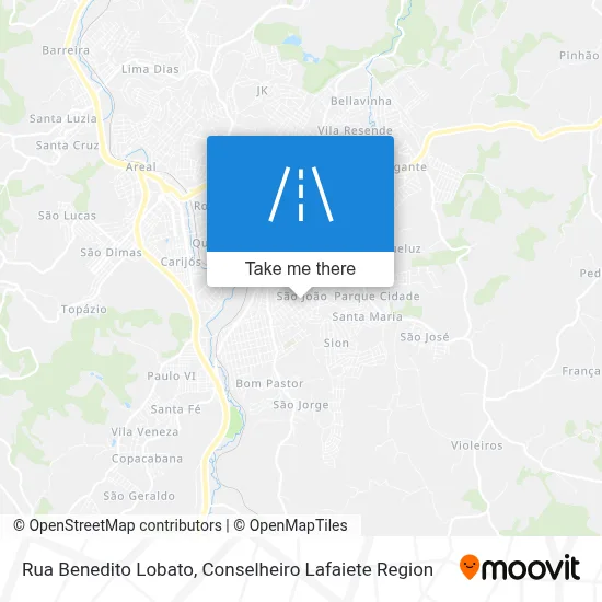 Rua Benedito Lobato map