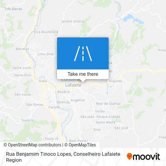 Rua Benjamim Tinoco Lopes map