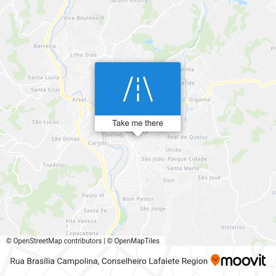 Rua Brasília Campolina map