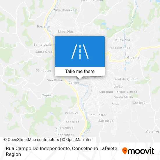Rua Campo Do Independente map