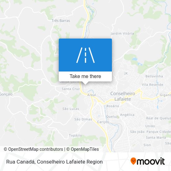 Rua Canadá map