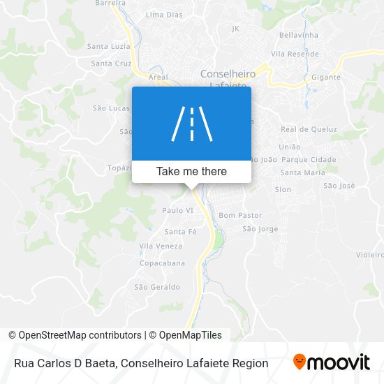 Rua Carlos D Baeta map