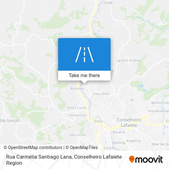 Rua Carmélia Santiago Lana map