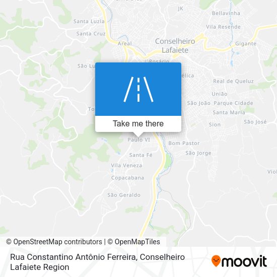Rua Constantino Antônio Ferreira map