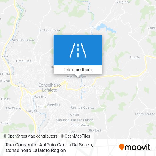 Rua Construtor Antônio Carlos De Souza map