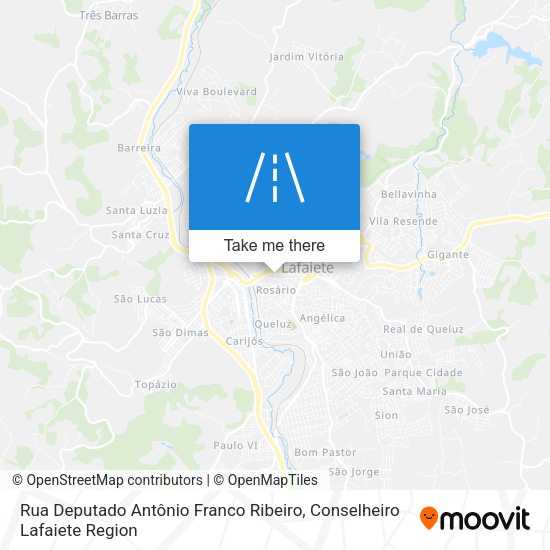 Rua Deputado Antônio Franco Ribeiro map
