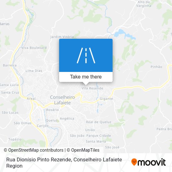 Rua Dionísio Pinto Rezende map