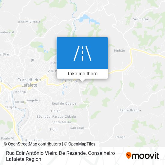 Rua Edir Antônio Vieira De Rezende map