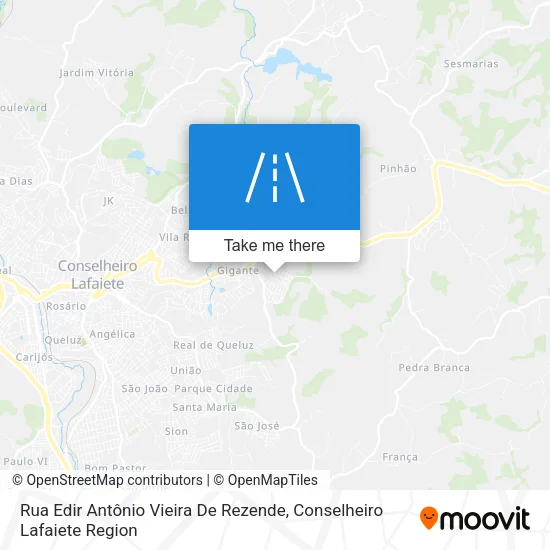 Rua Edir Antônio Vieira De Rezende map