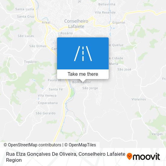 Rua Elza Gonçalves De Oliveira map