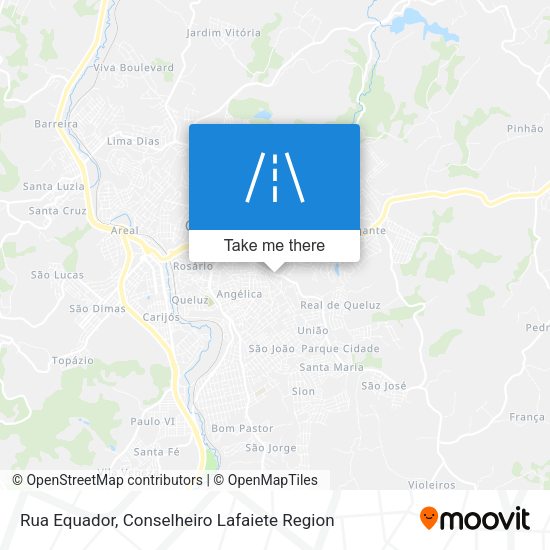 Rua Equador map