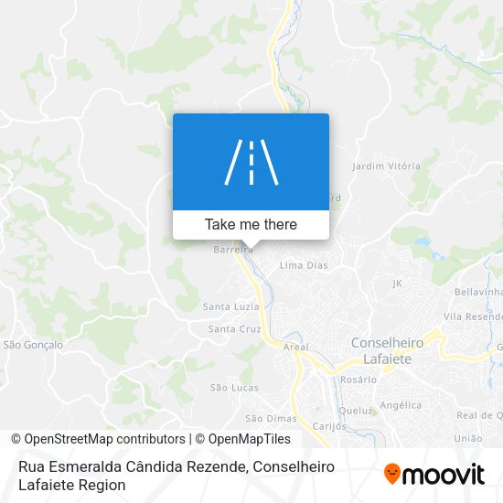 Rua Esmeralda Cândida Rezende map