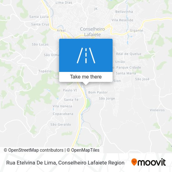 Rua Etelvina De Lima map