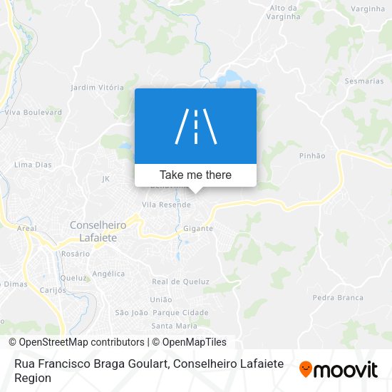 Rua Francisco Braga Goulart map