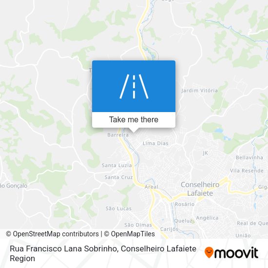 Rua Francisco Lana Sobrinho map