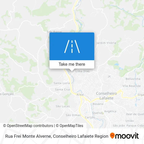 Rua Frei Monte Alverne map