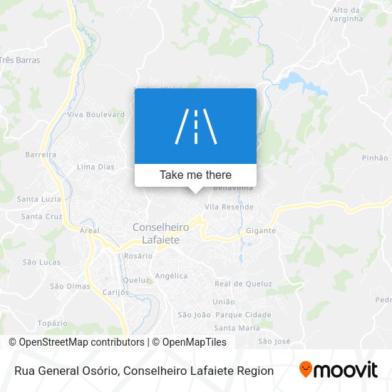 Rua General Osório map