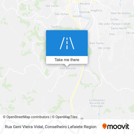 Rua Geni Vieira Vidal map