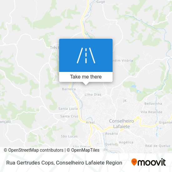 Rua Gertrudes Cops map
