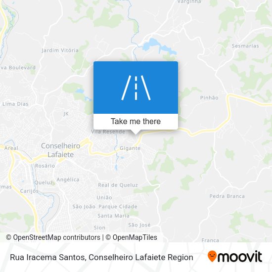 Rua Iracema Santos map