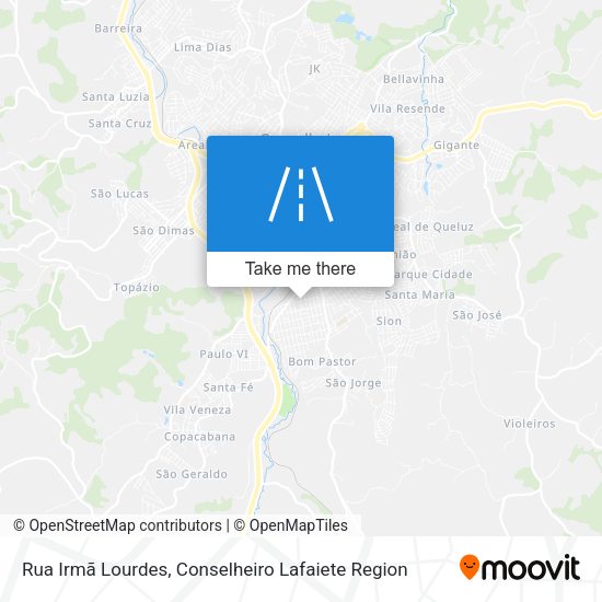 Rua Irmã Lourdes map