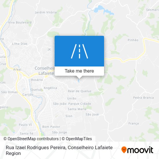 Rua Izael Rodrigues Pereira map