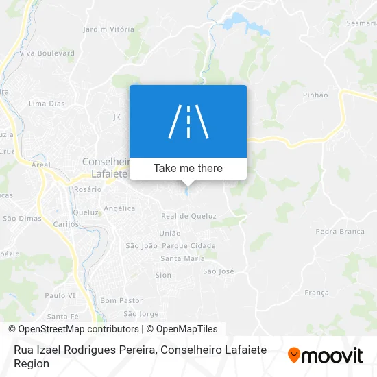 Rua Izael Rodrigues Pereira map