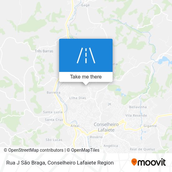 Rua J São Braga map