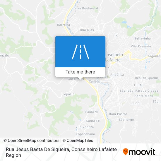 Rua Jesus Baeta De Siqueira map
