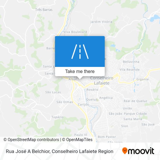 Rua José A Belchior map