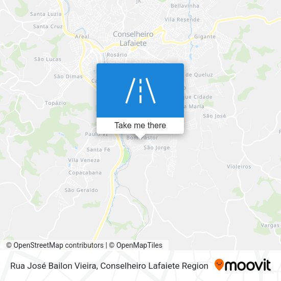 Rua José Bailon Vieira map