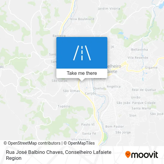 Rua José Balbino Chaves map