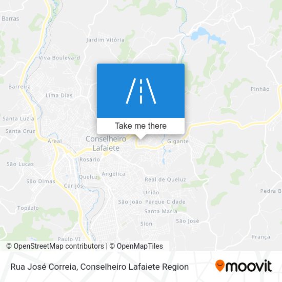 Rua José Correia map