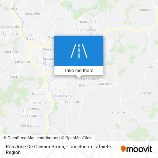 Rua José De Oliveira Bruna map