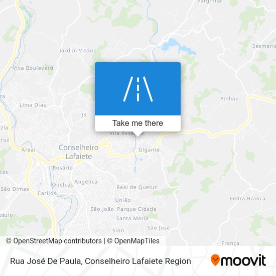 Rua José De Paula map