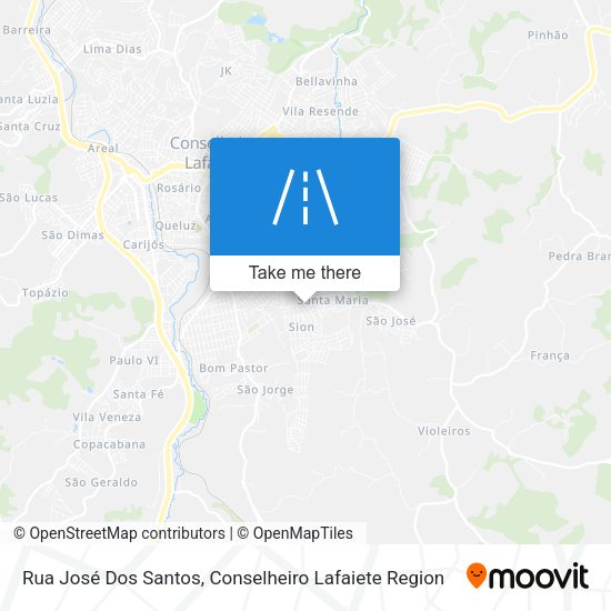 Rua José Dos Santos map