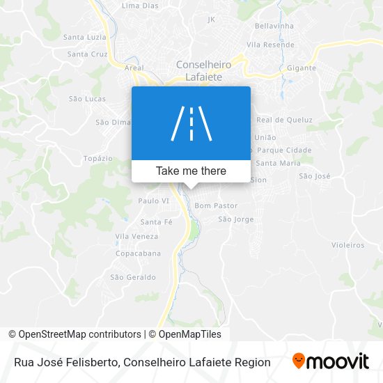Rua José Felisberto map