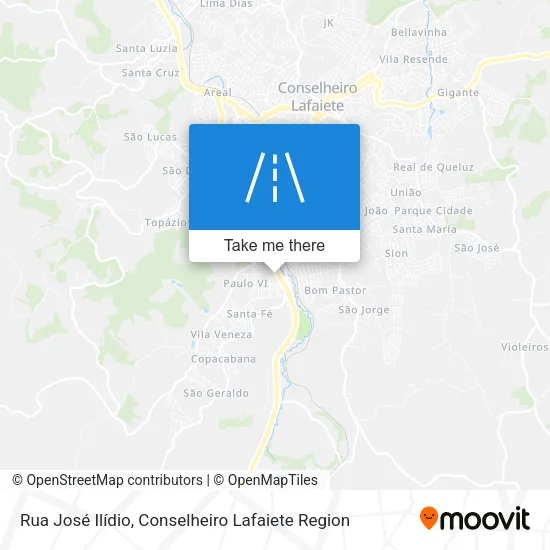 Rua José Ilídio map