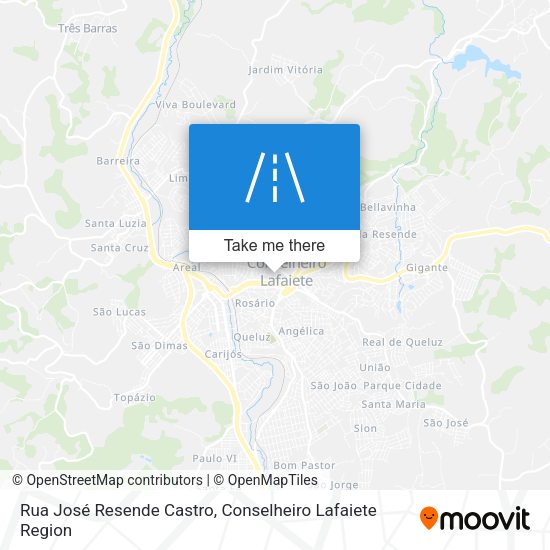 Rua José Resende Castro map