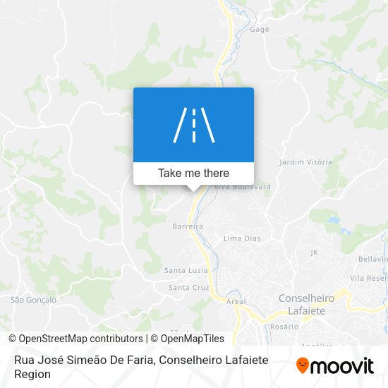 Rua José Simeão De Faria map